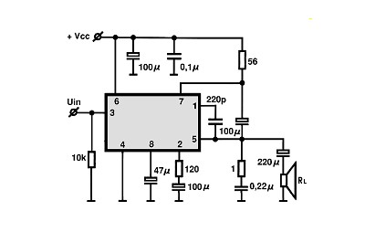 TBA820M II circuito eletronico